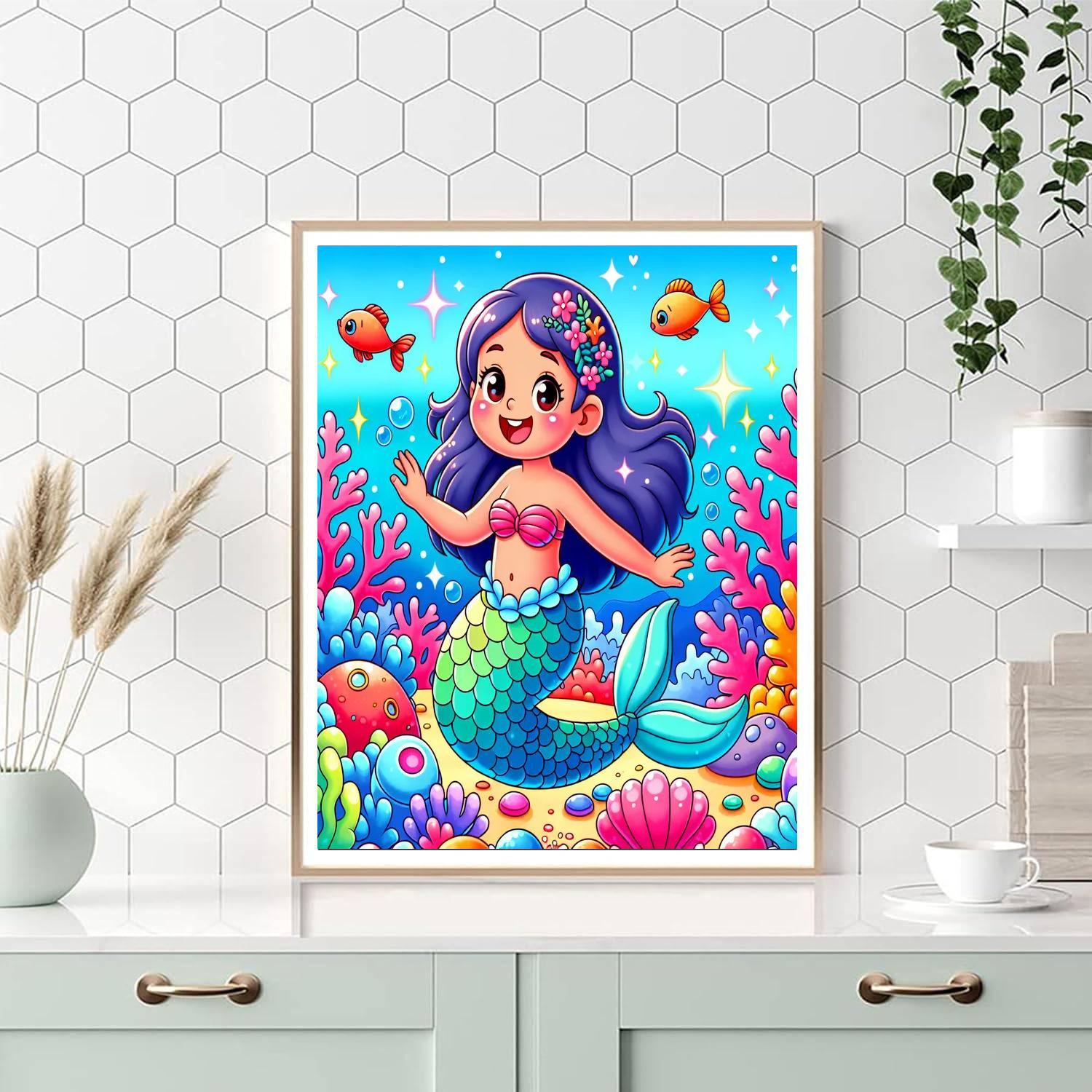 Mermaid's Ocean Adventure Numbered Painting Kits