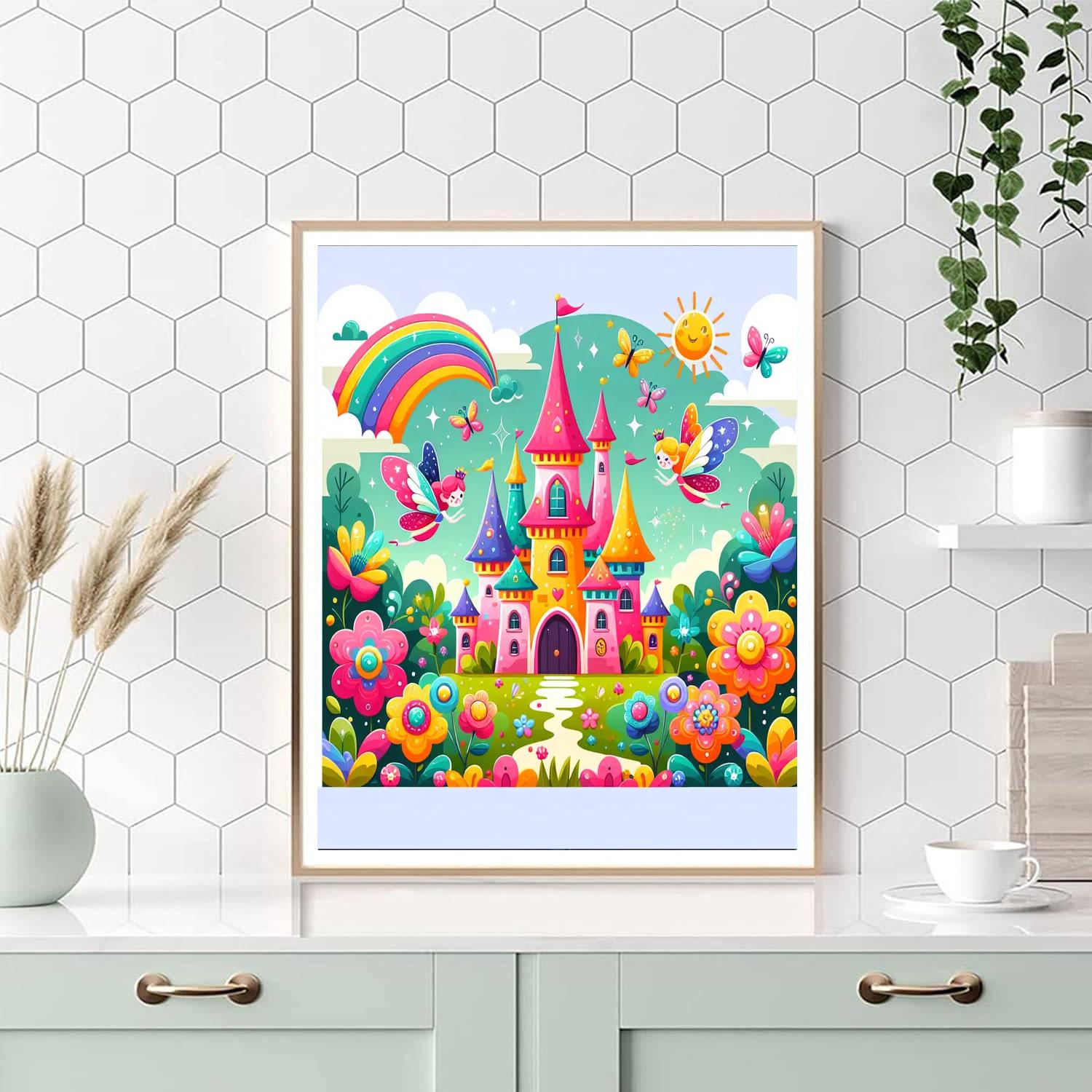 Dazzling Fantasy Castle Paint By Number
