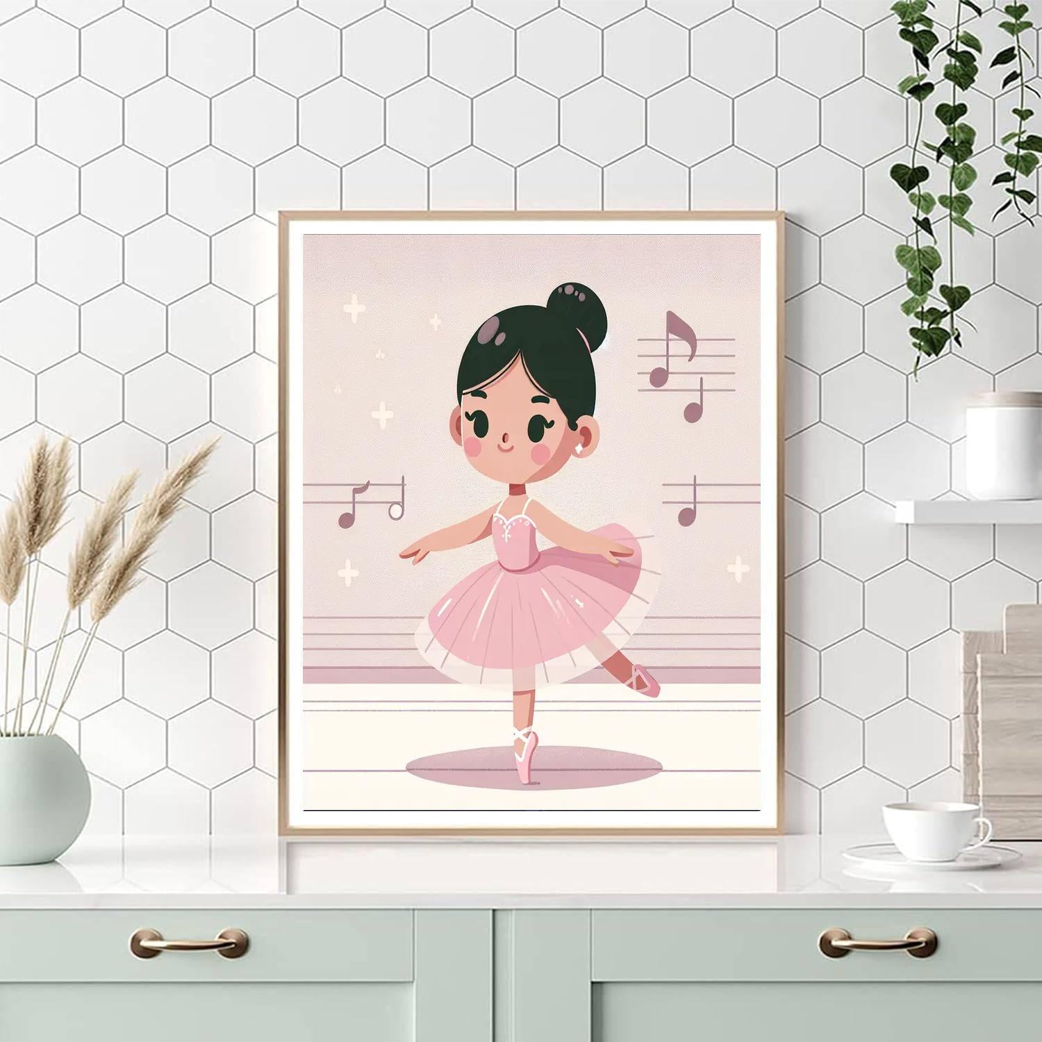 Ballerina's Dream Stage DIY Paint By Numbers