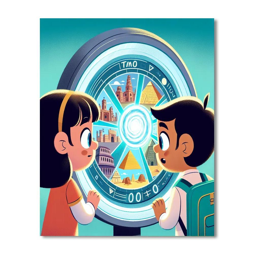 Time Machine Adventure Paint By Numbers