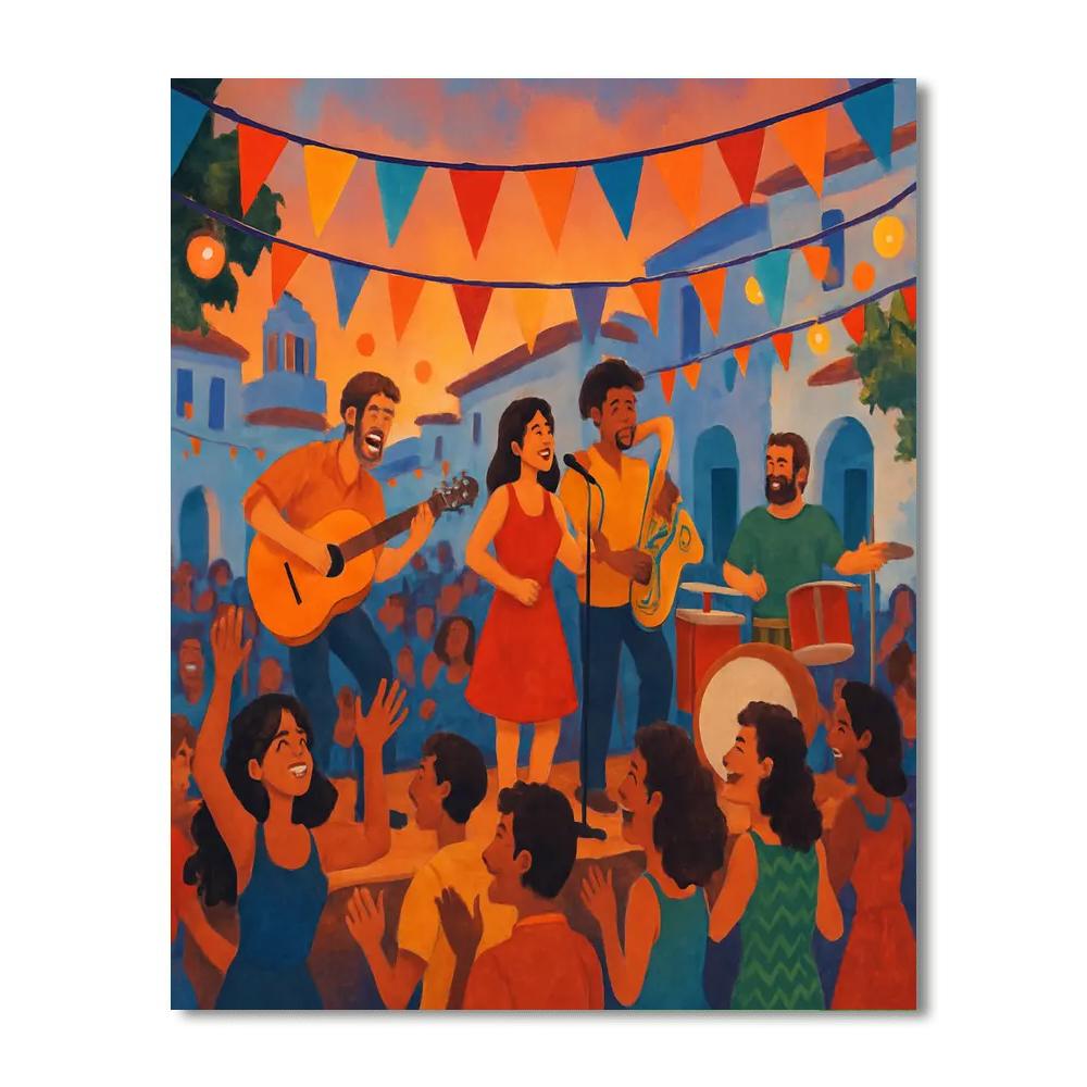 Wandering Music Festival - Greece Painting Number Kit