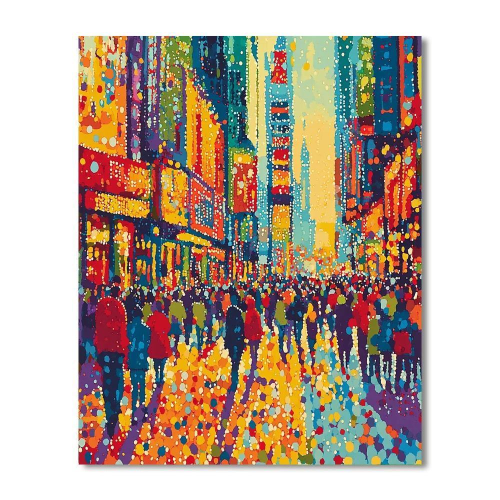 Georges Seurat Inspired Cityscape In Color  DIY Paint By Numbers