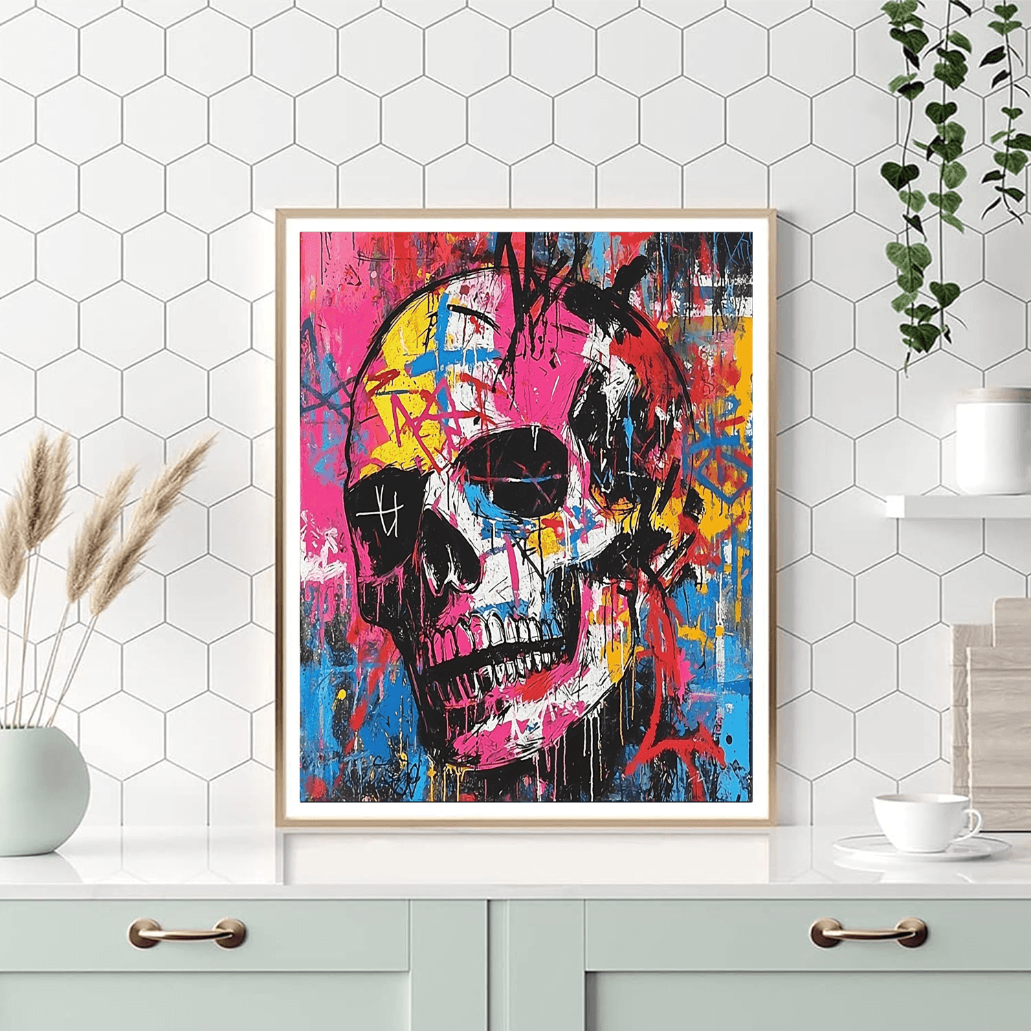 Jean-Michel Basquiat Inspired Basquiat's Cultural Canvas  Painting By Numbers Kit