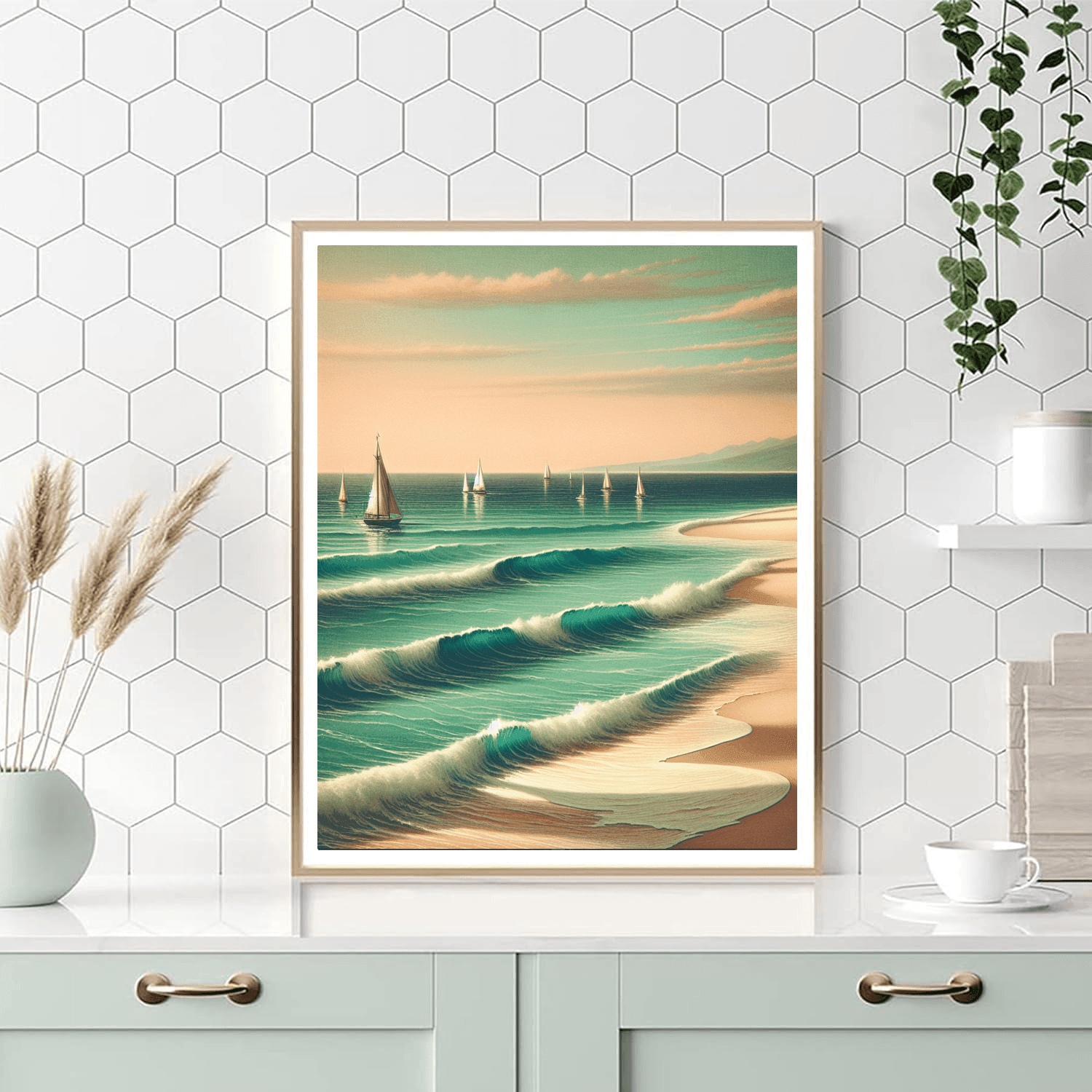 Vintage Coastal Getaway Paint By Numbers Kits