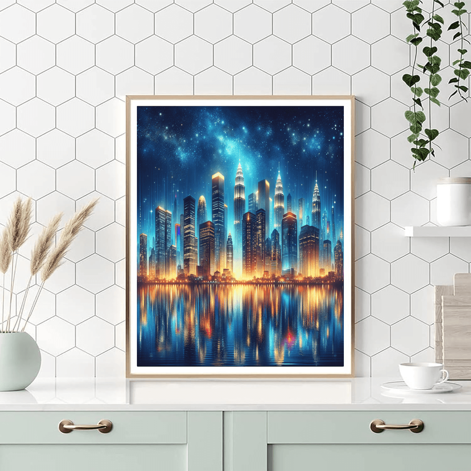 Dazzling City Skyline Painting By Numbers Kit