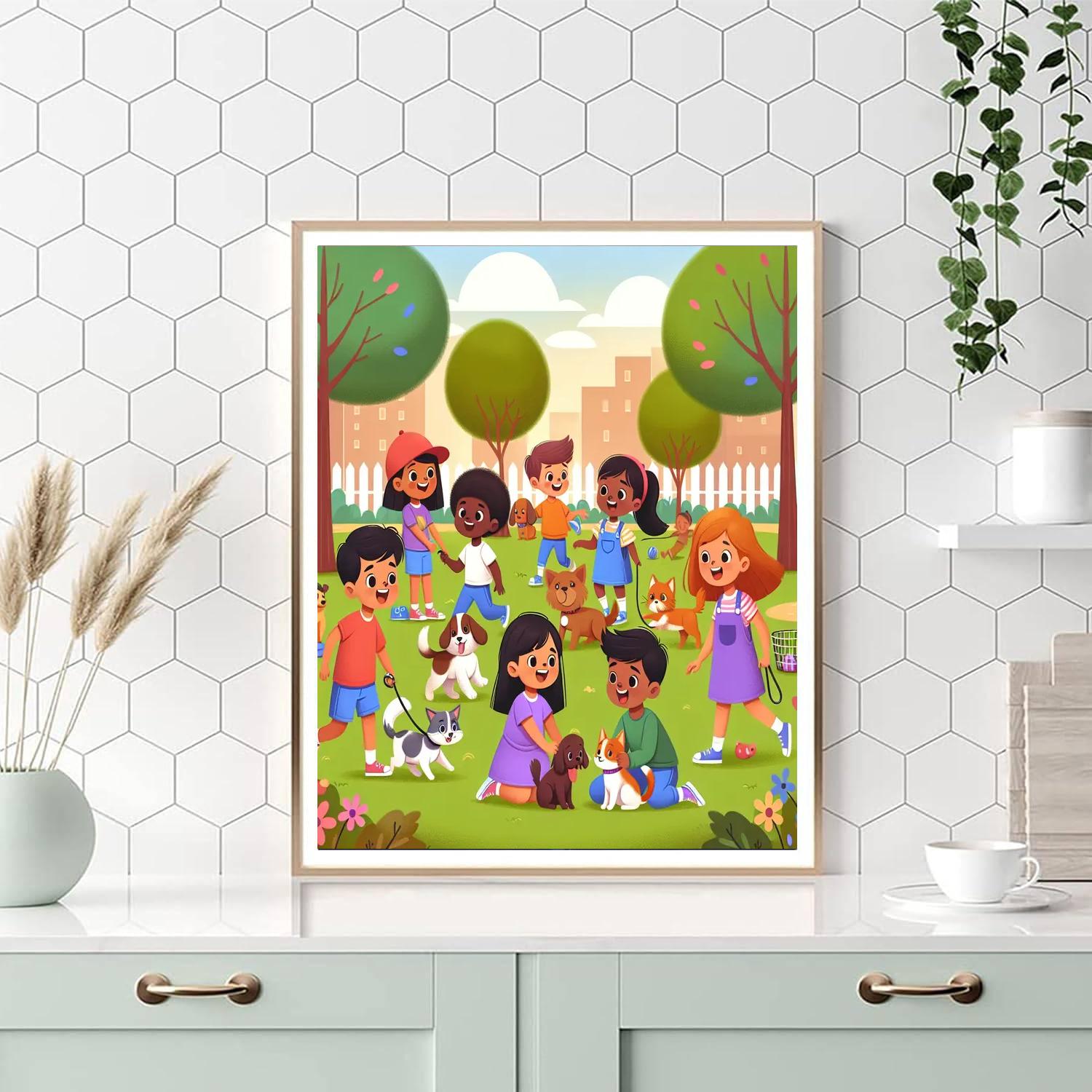 Pet Adventure Day Painting Number Kit