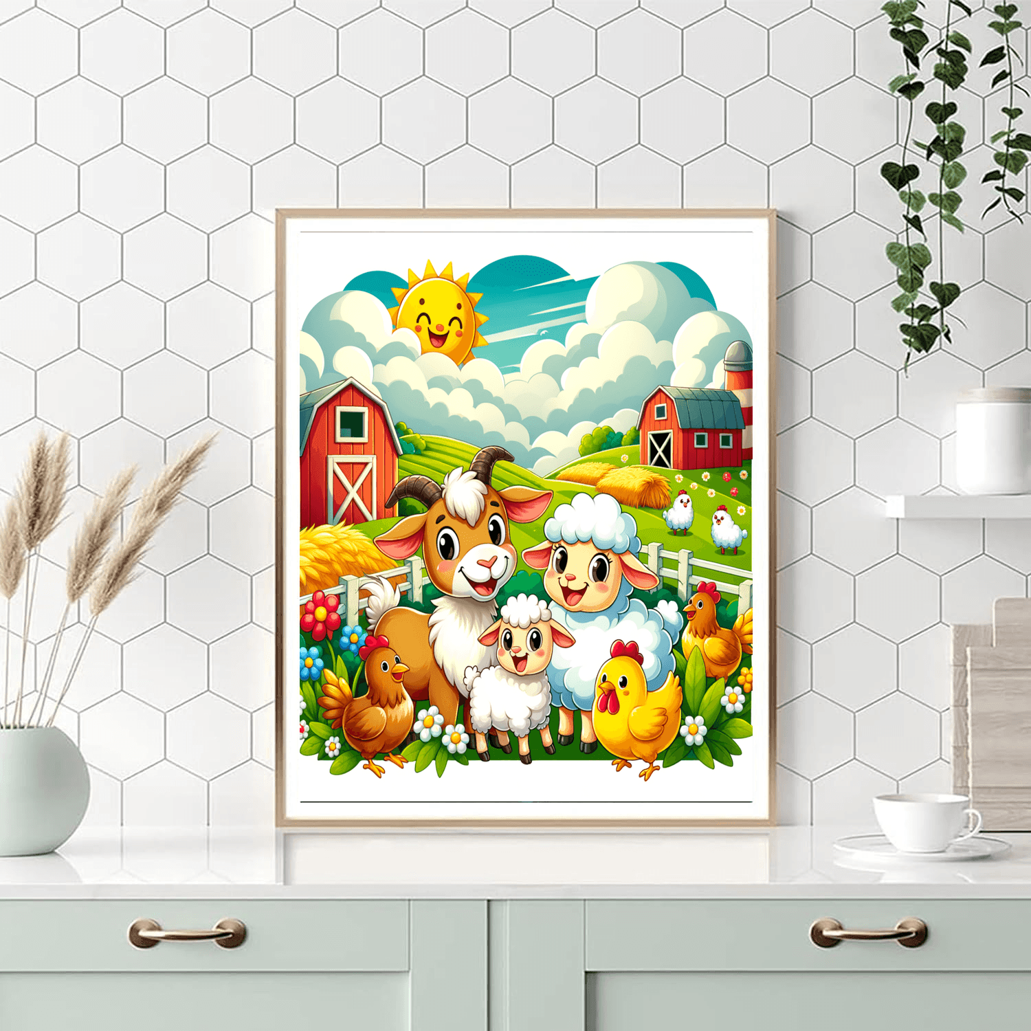 Happy Farm Friends DIY Paint By Numbers