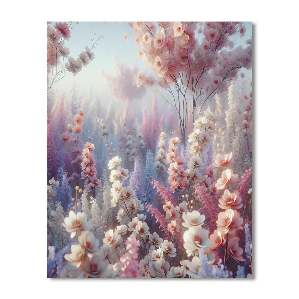 Dreamy Floral Reverie DIY Paint By Numbers