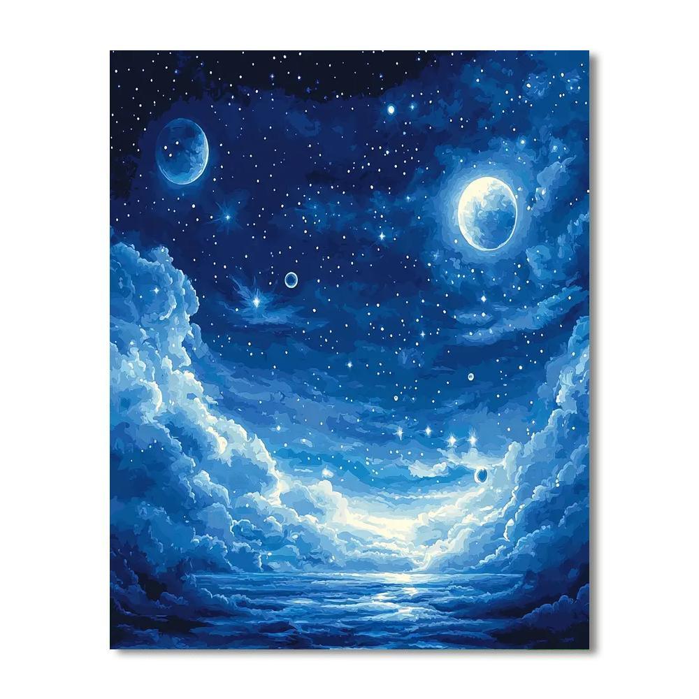 Claude Monet Inspired Ethereal Night  Paint By Numbers