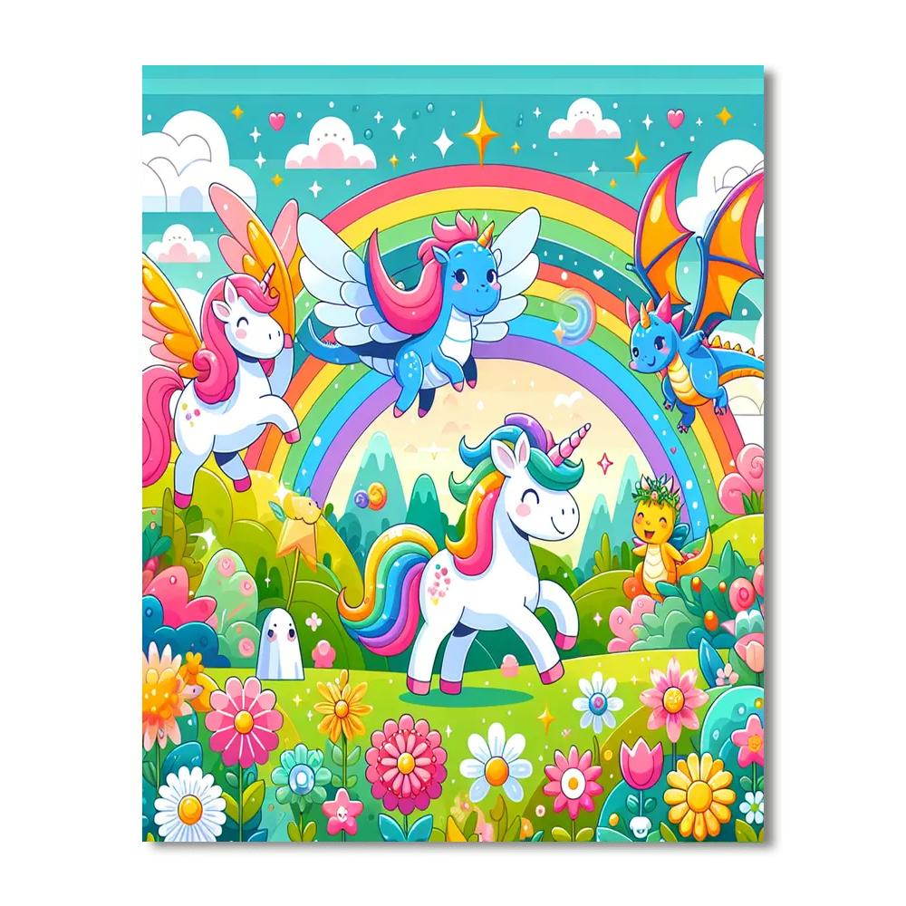 Magical Fairytale Creatures Numbered Painting Kits