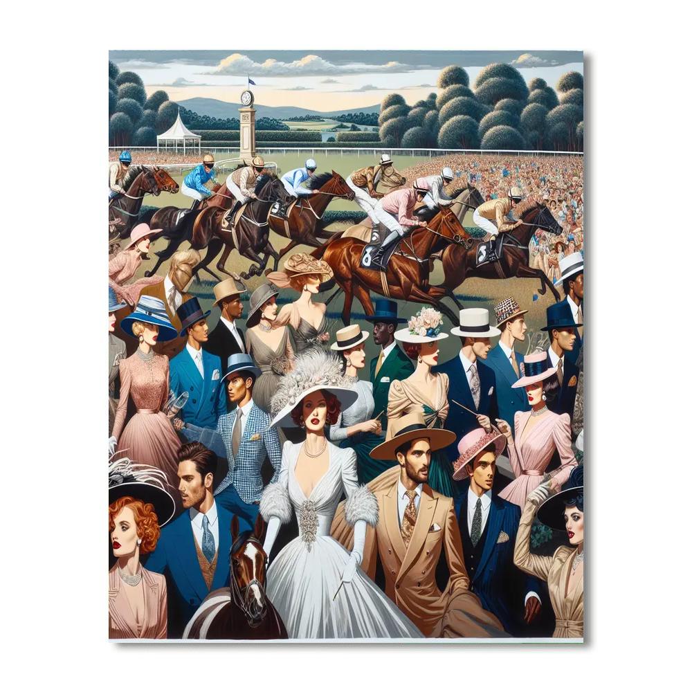 Flemington Racecourse Spring Racing Carnival Paint By Number