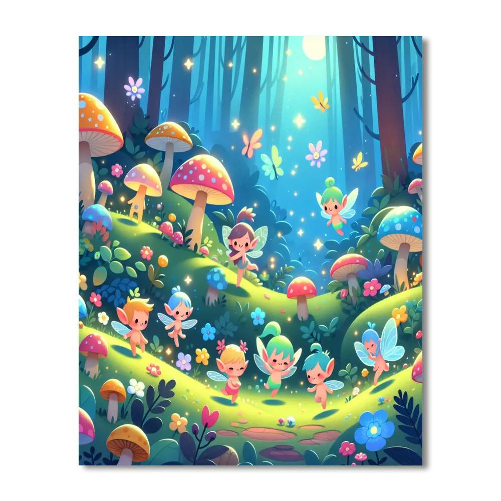 Enchanted Pixie Glen Paint By Numbers