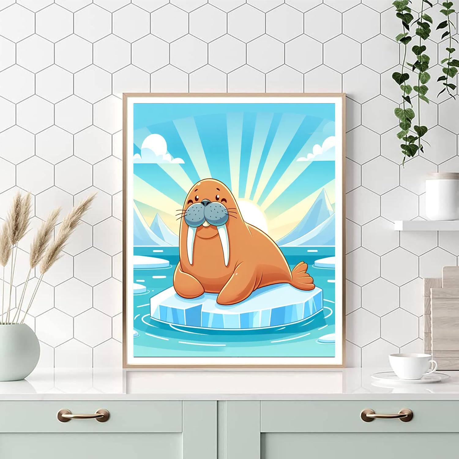 Whimsical Walrus Painting By Numbers Kit