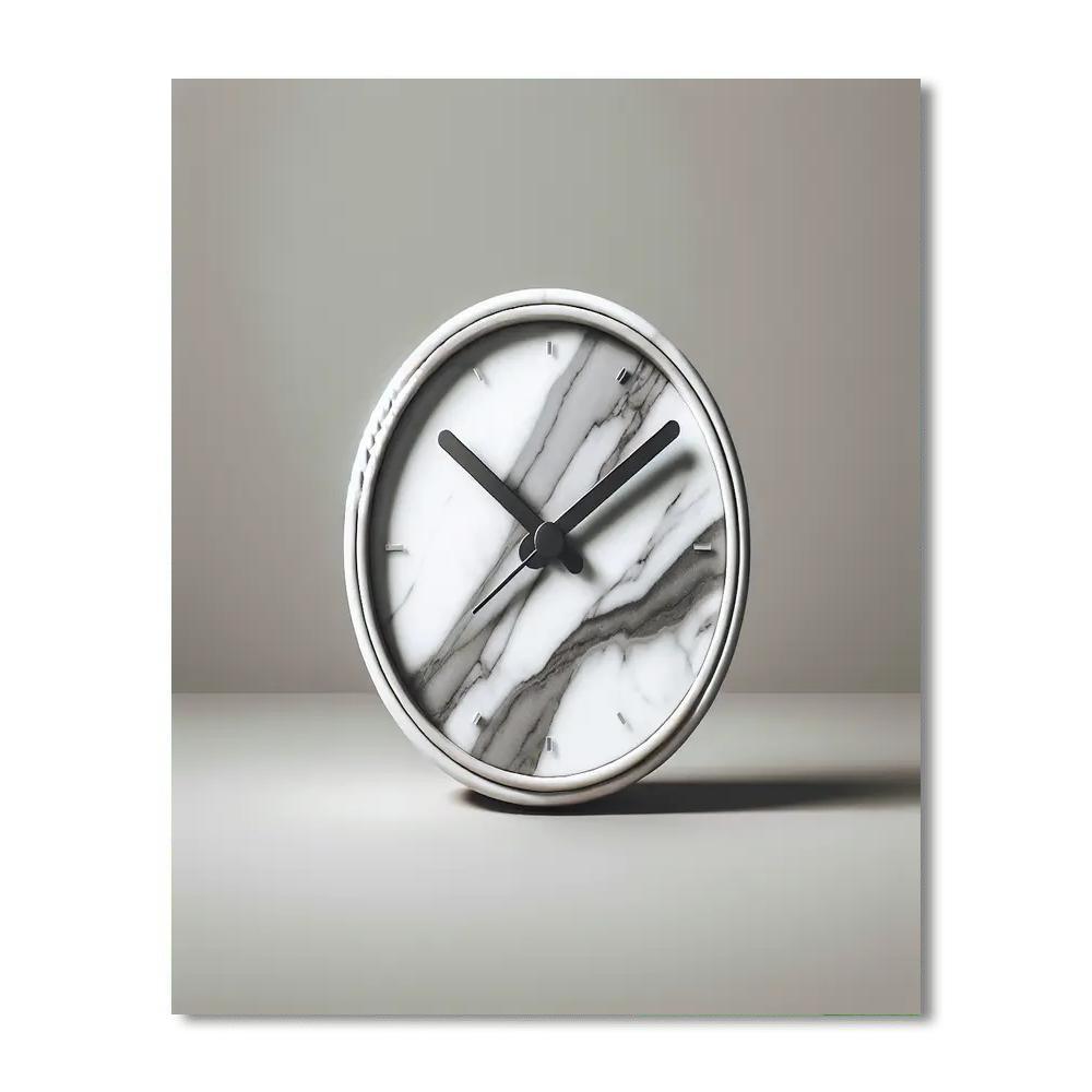 Marble Horizon Clock Paint By Number