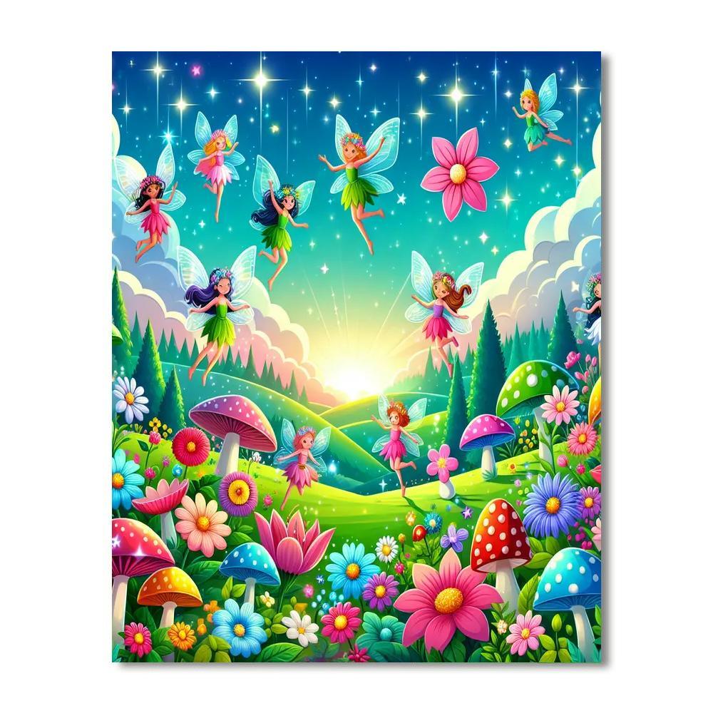 Epic Adventures In Fairyland Paint By Numbers Art