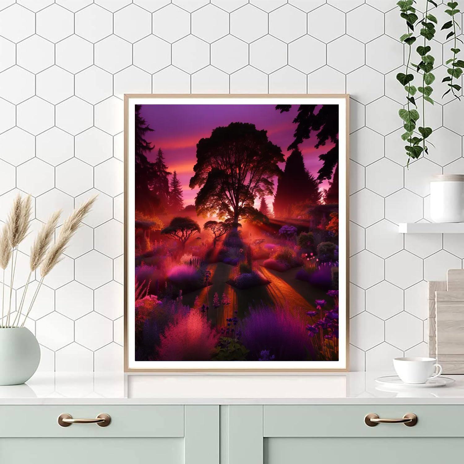 Twilight Garden Whispers Paint By Numbers Art