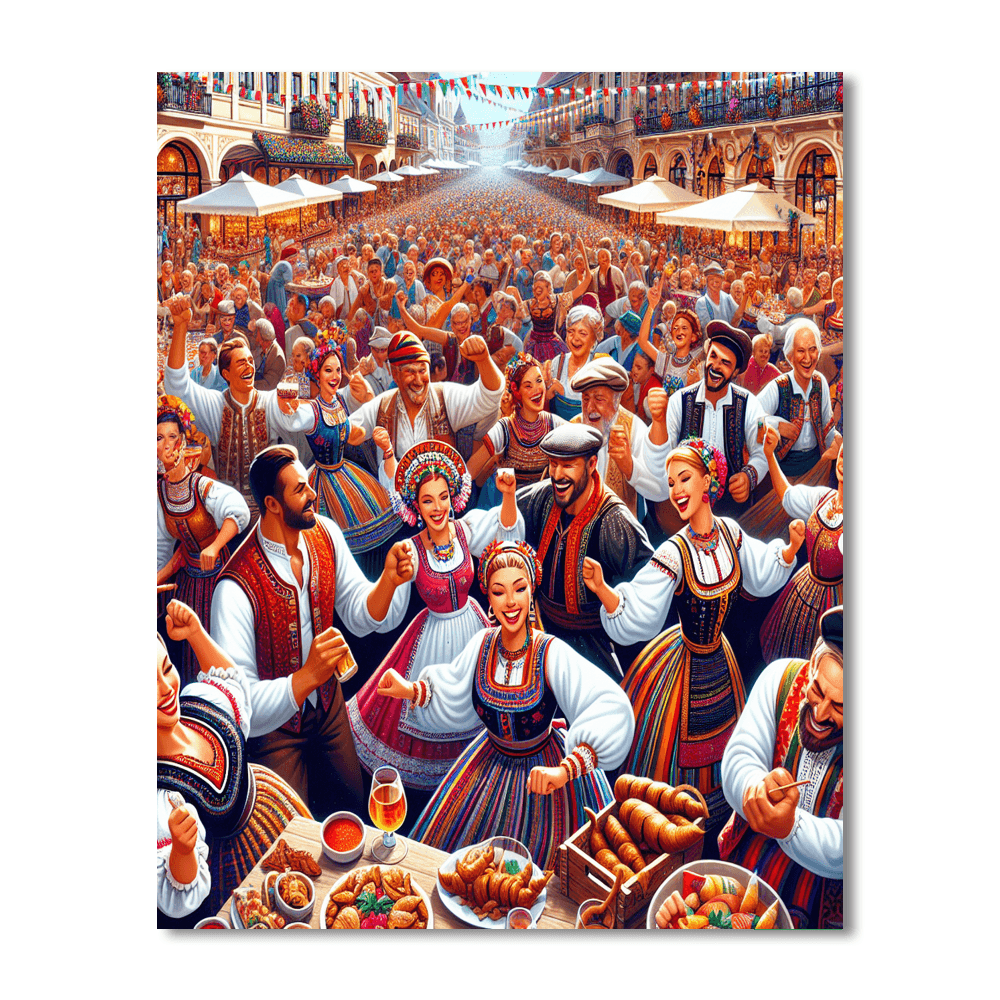 Folkore Festival - Hungary Paint By Numbers Kits