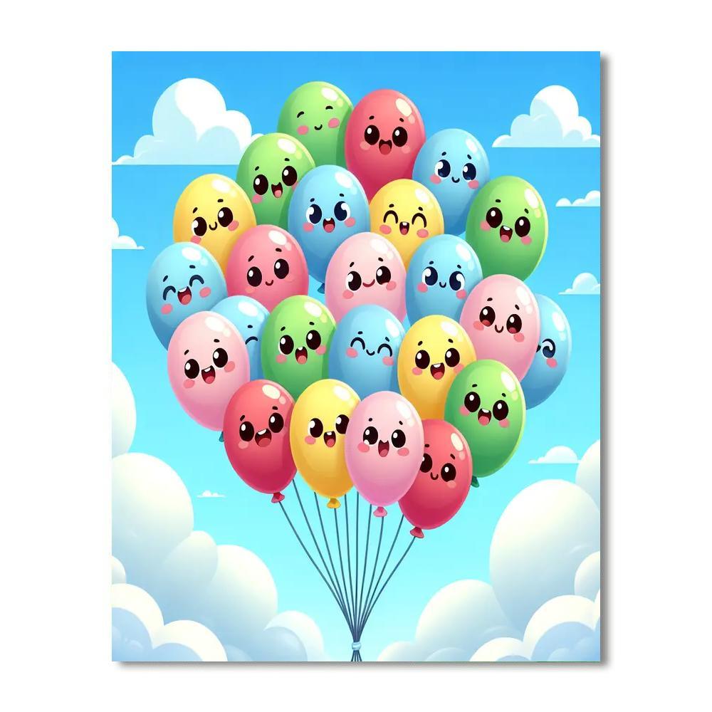 Breezy Balloon Adventures Painting Number Kit