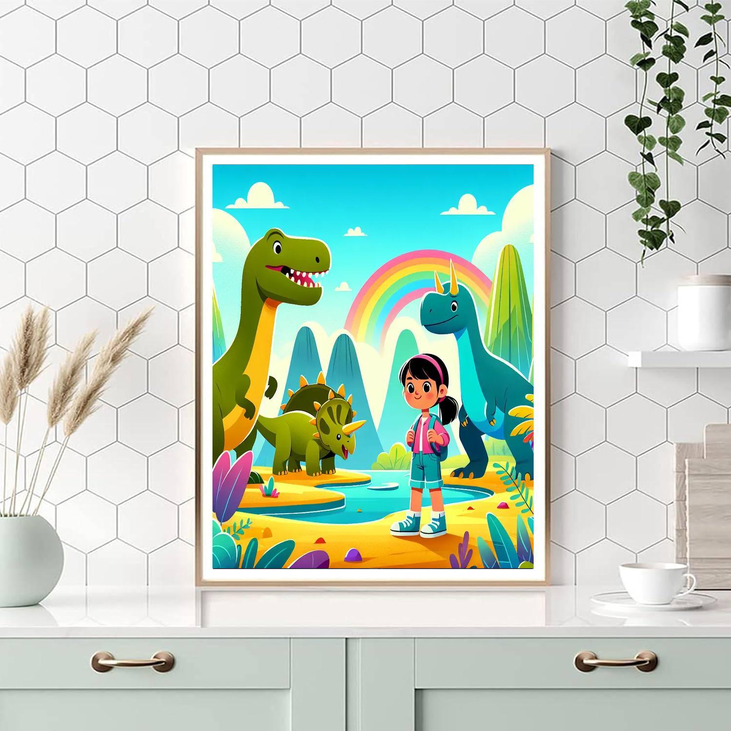 Dinosaur World Discovery Paint By Numbers Kits