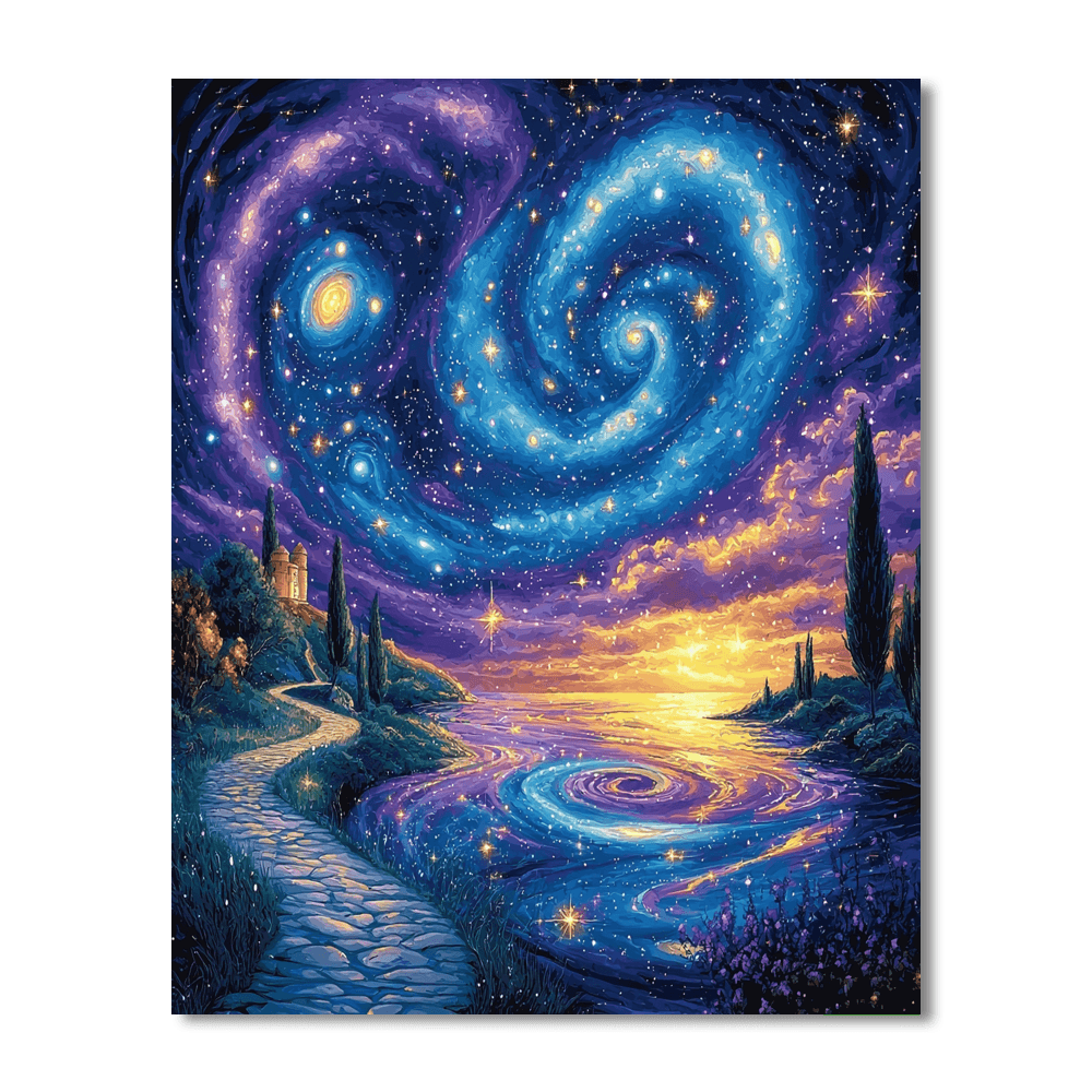 Salvador Dalí Inspired Celestial Wonder  DIY Paint By Numbers