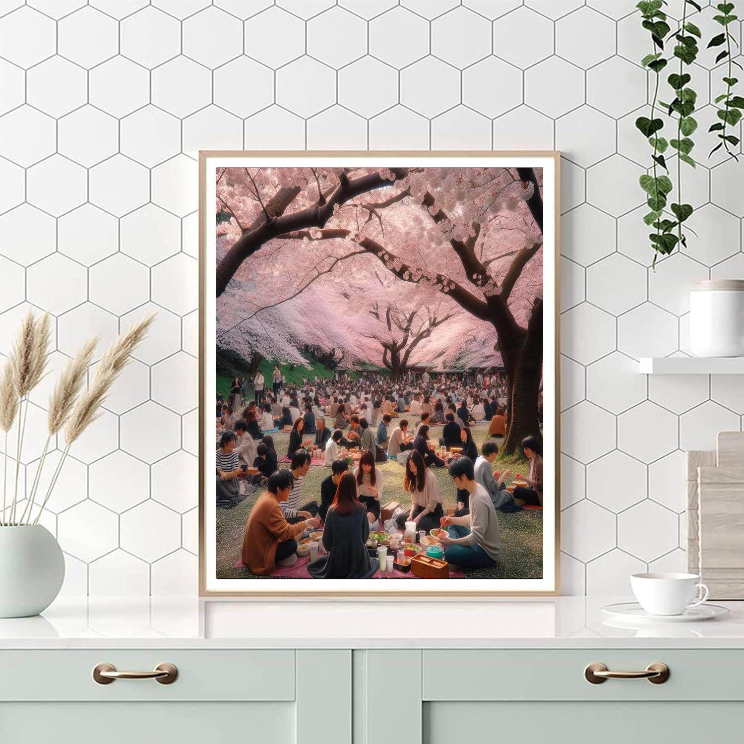 Hanami Festival Numbered Painting Kits