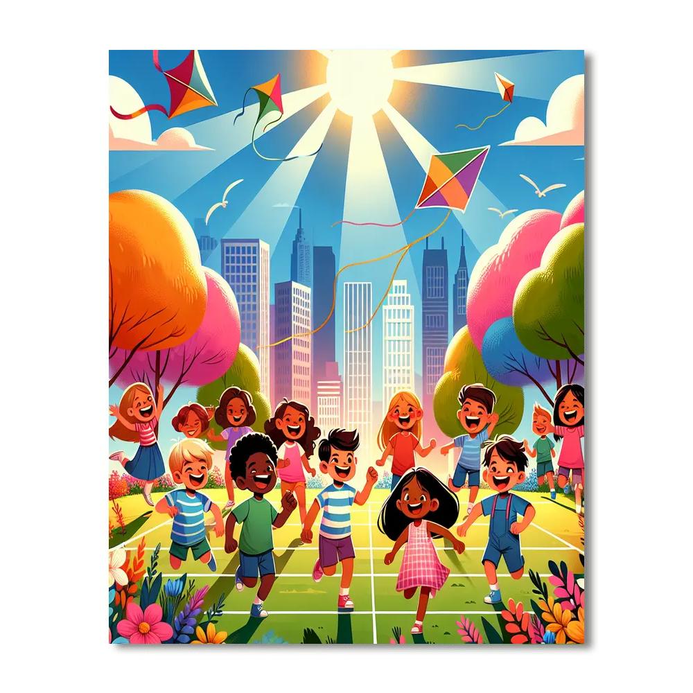 Sunshine Adventure Painting Number Kit