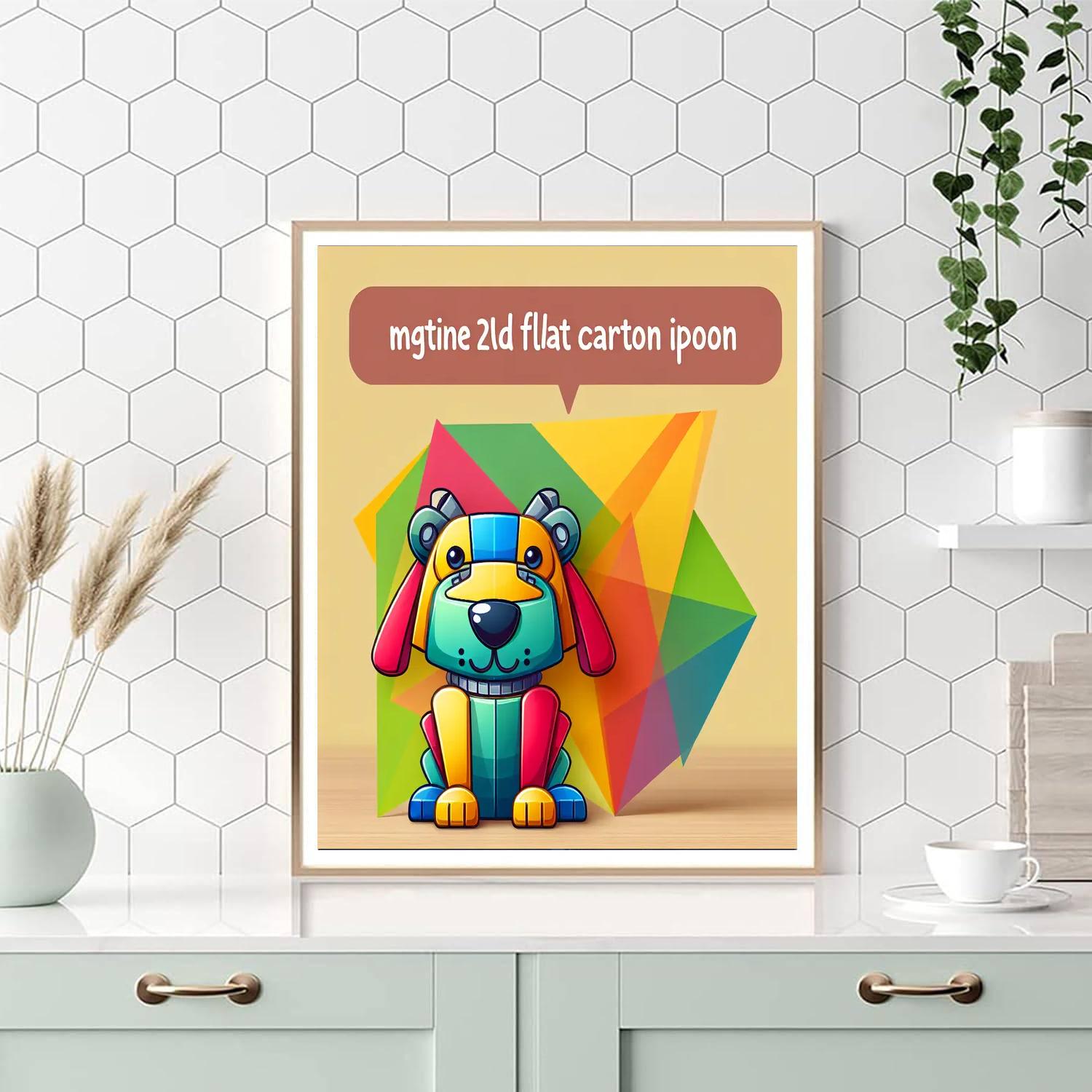 Robot Pet Fun Painting Number Kit