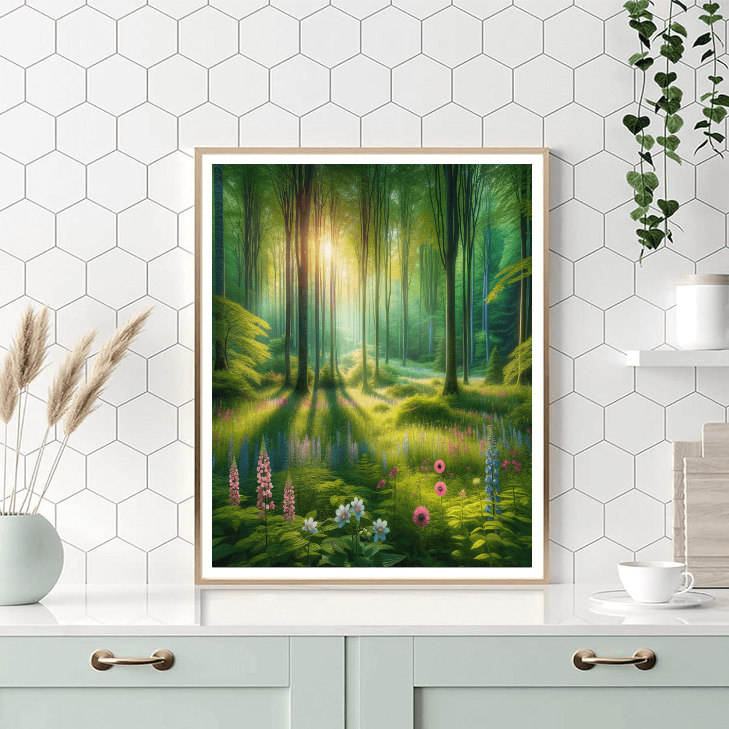Mesmerizing Forest Glade Paint By Number