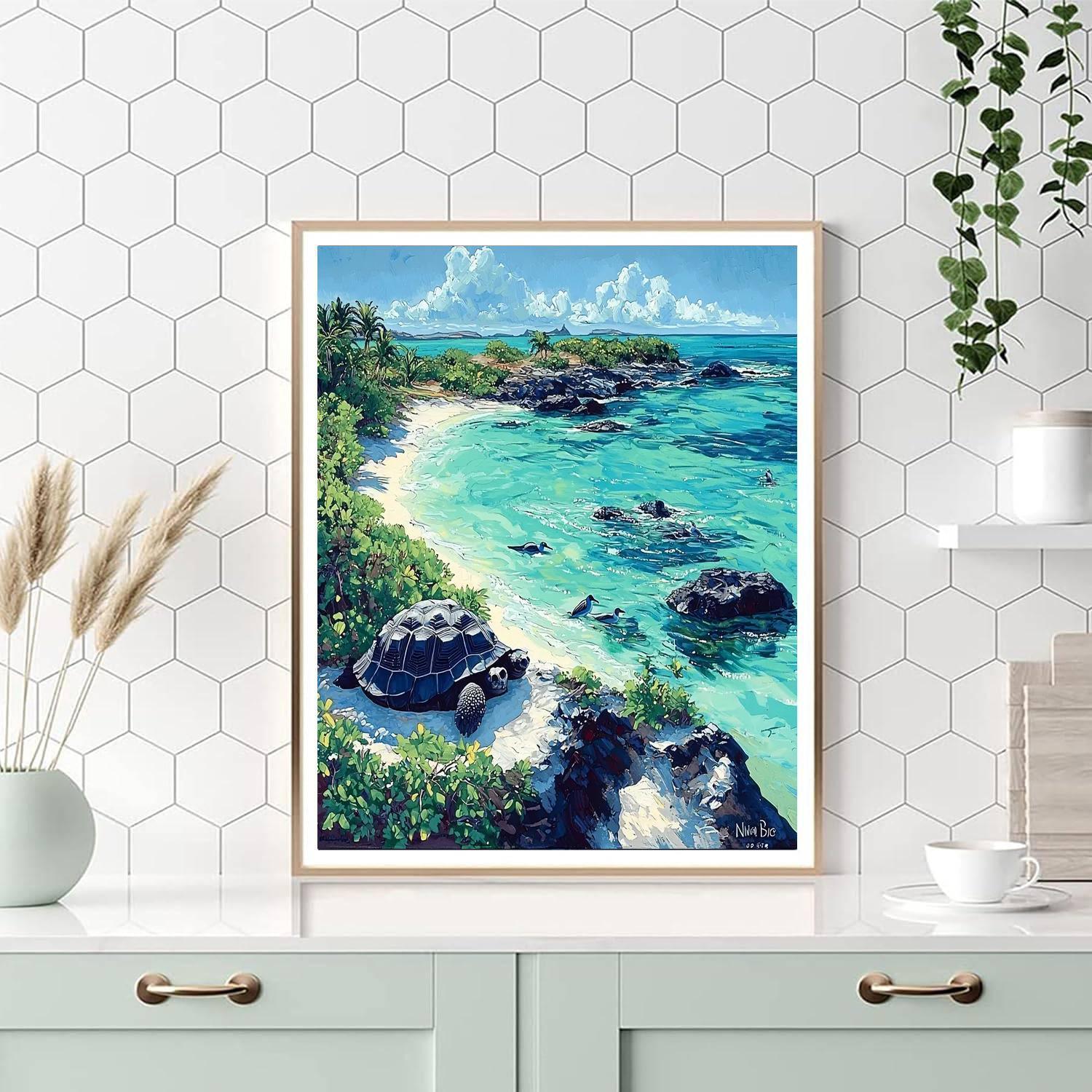 Galápagos Islands Wildlife - Ecuador Numbered Painting Kits