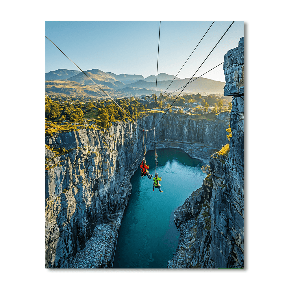 Zip World Velocity 2 - Penrhyn Quarry, Wales Painting Number Kit
