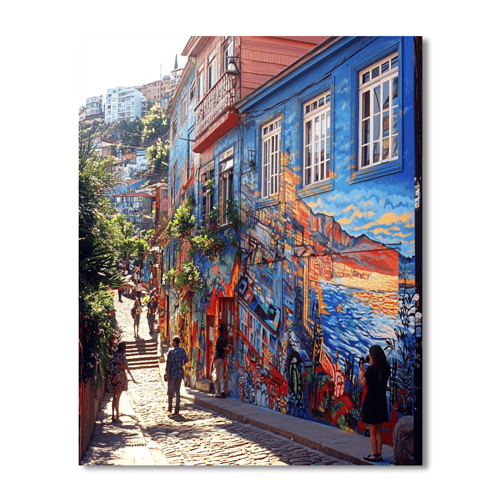 Street Art Of Valparaíso - Valparaíso Painting Number Kit
