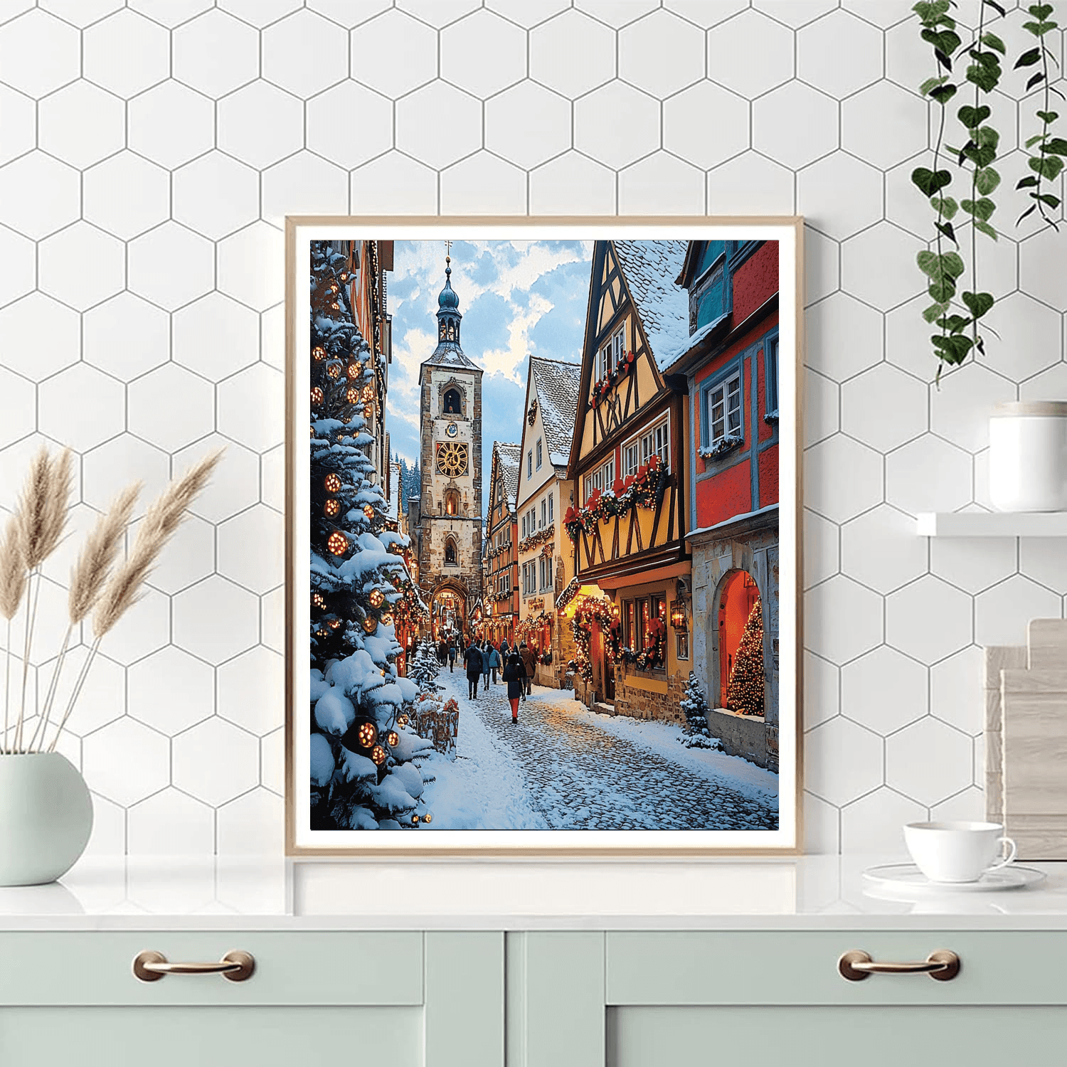 Rothenburg Ob Der Tauber Painting By Numbers Kit