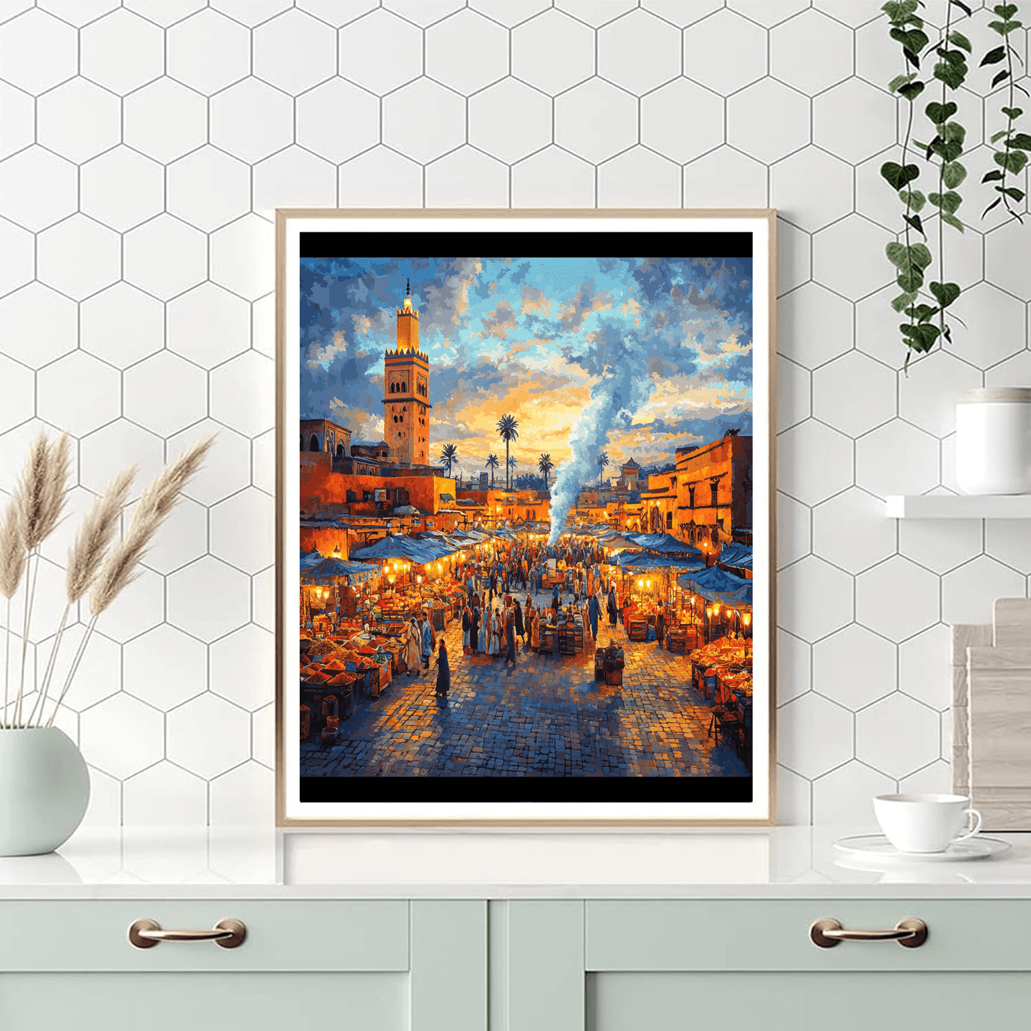 Djemaa El-fna - Marrakesh Paint By Numbers Kits