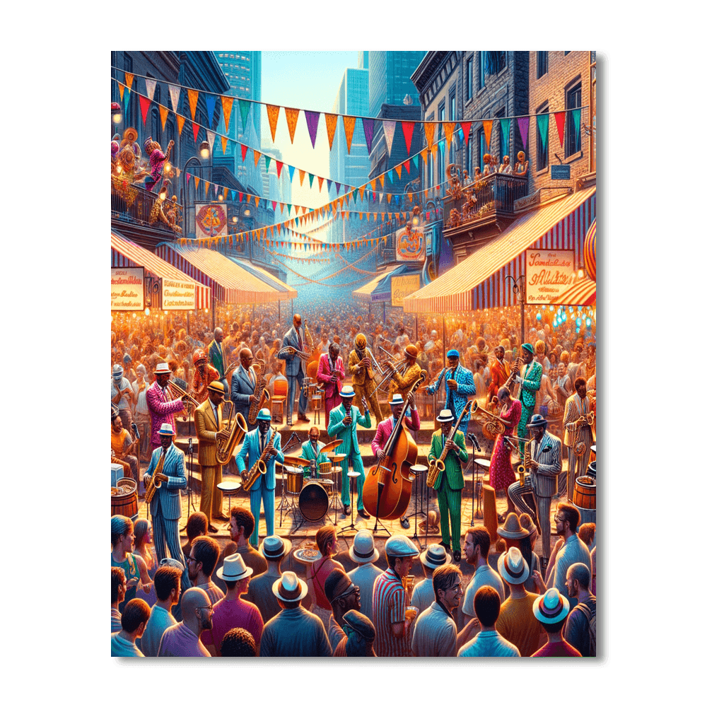 Montreal International Jazz Festival - Canada Painting By Numbers Kit