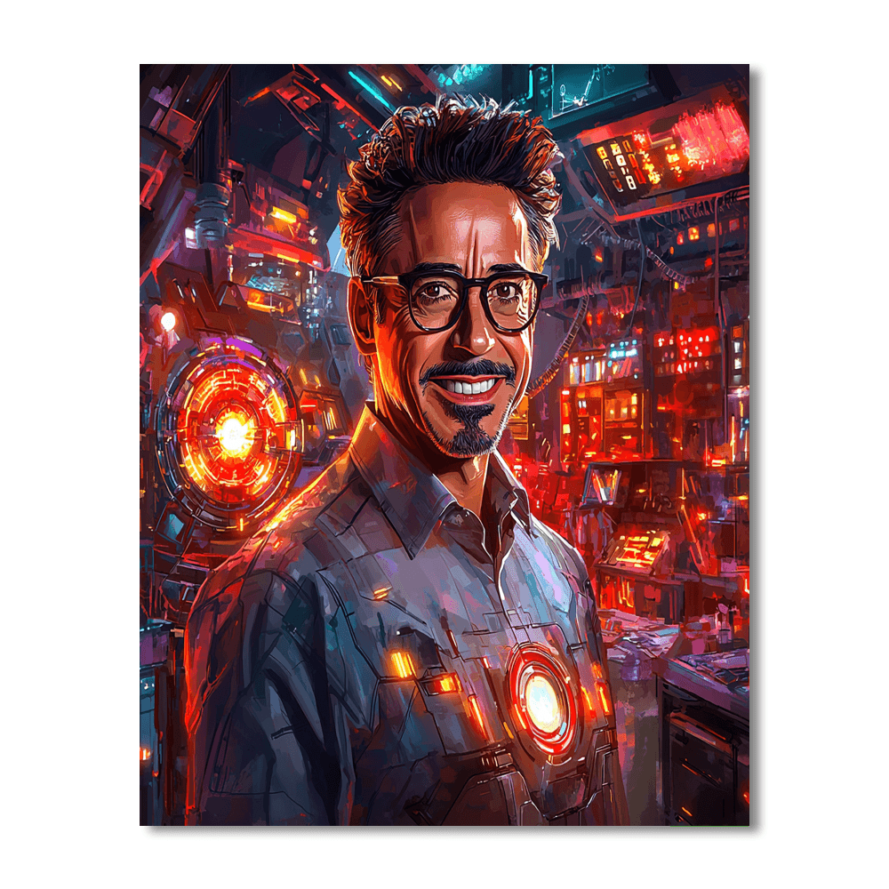 Robert Downey Jr.: The Iconic Iron Legacy Paint By Numbers Kits