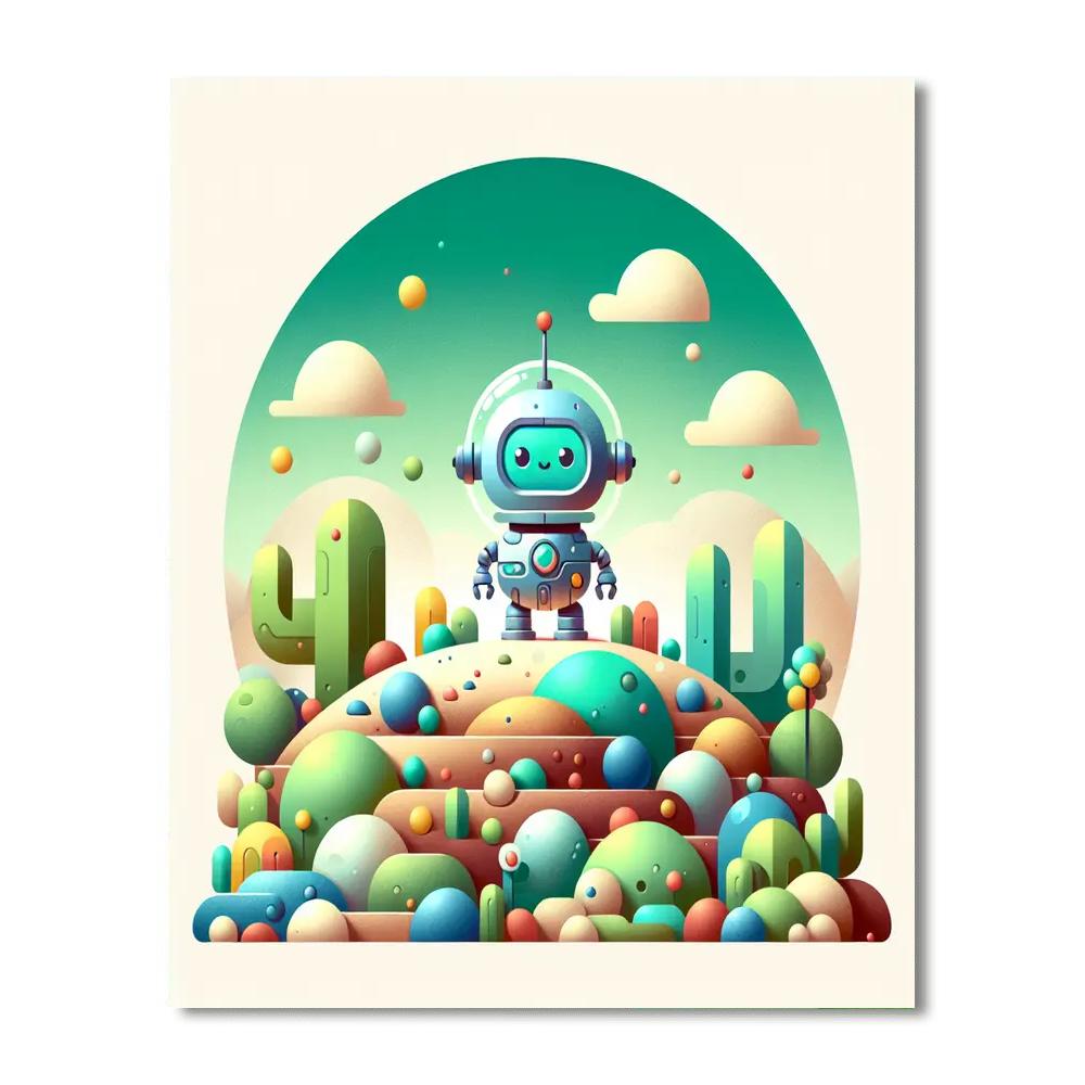 Robot Explorer Paint By Numbers Kits