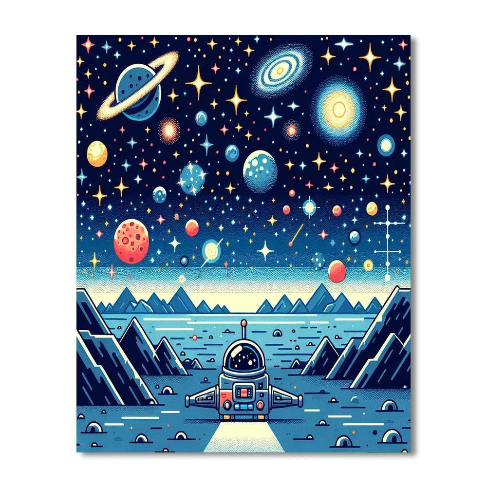 Celestial Journey Adventure Painting Number Kit