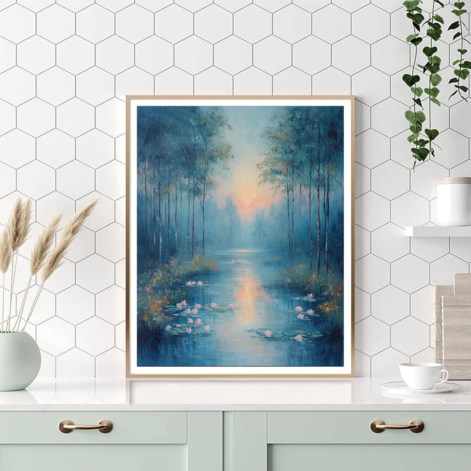 Claude Monet Inspired Forest Of Whispers  Paint By Numbers Kits