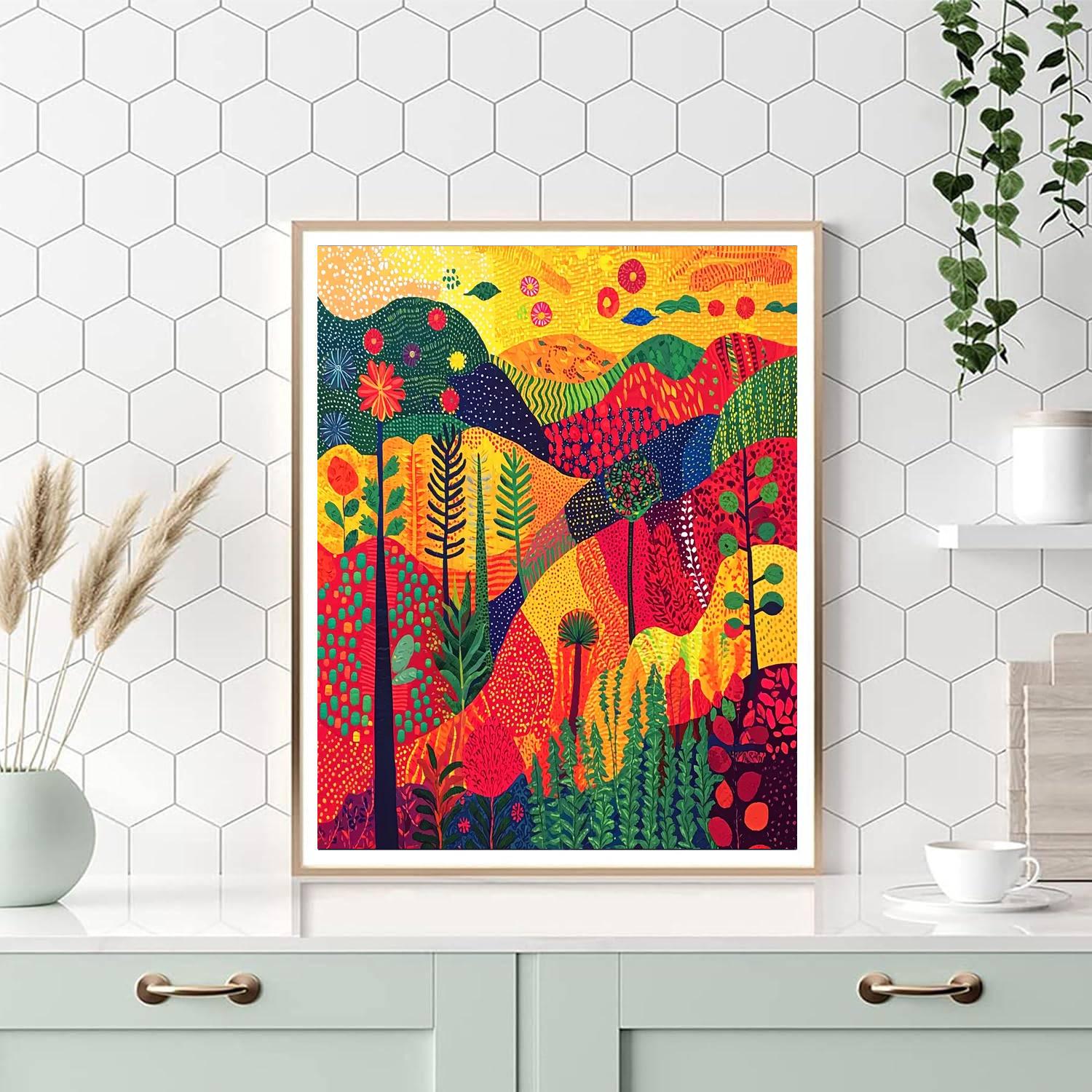 Frida Kahlo Inspired Dreamweaver's Tapestry  Painting By Numbers Kit