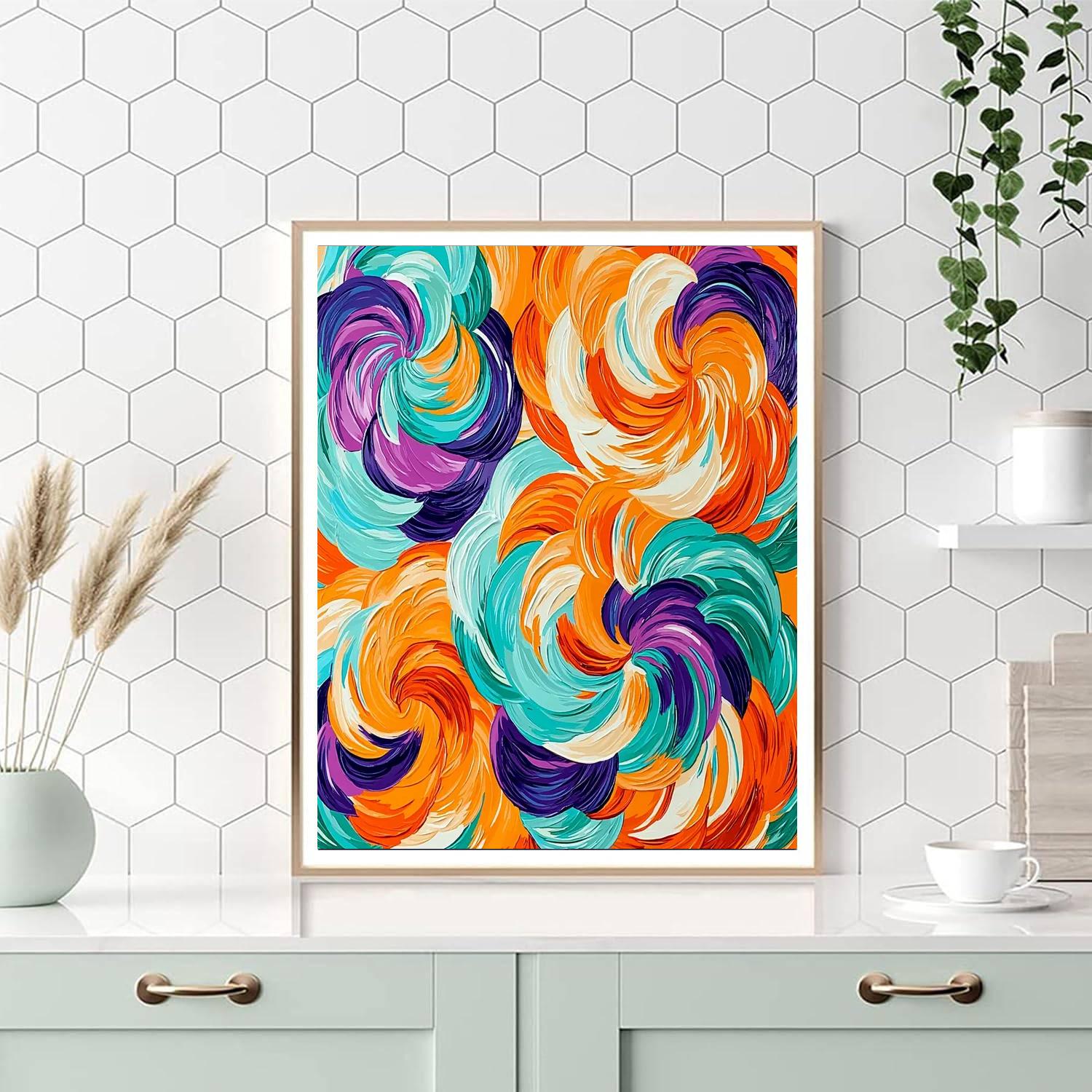 Frida Kahlo Inspired Mystical Whirls  Numbered Painting Kits