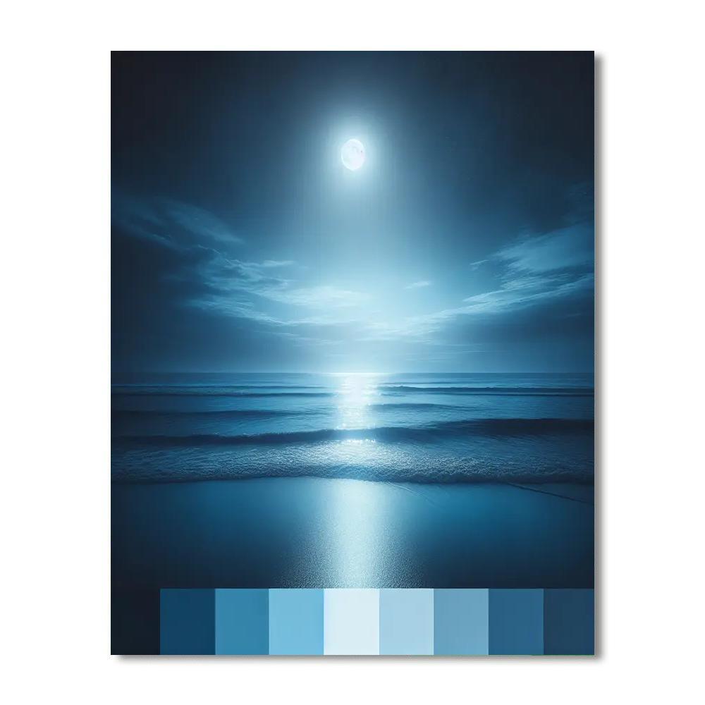 Midnight Ocean Tides Painting By Numbers Kit