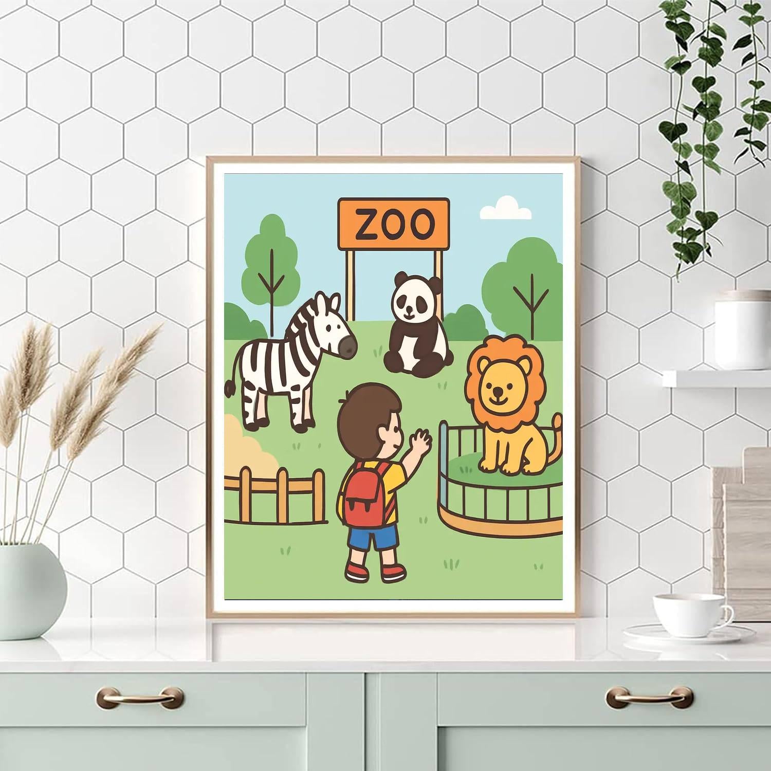 Zoo Adventure Exploration Paint By Numbers