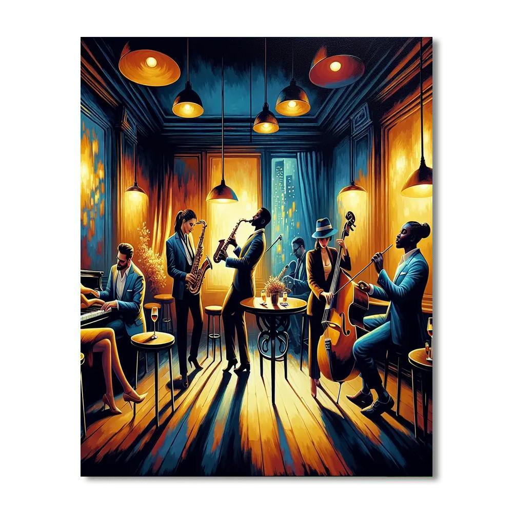 Timeless Jazz Lounge Painting By Numbers Kit