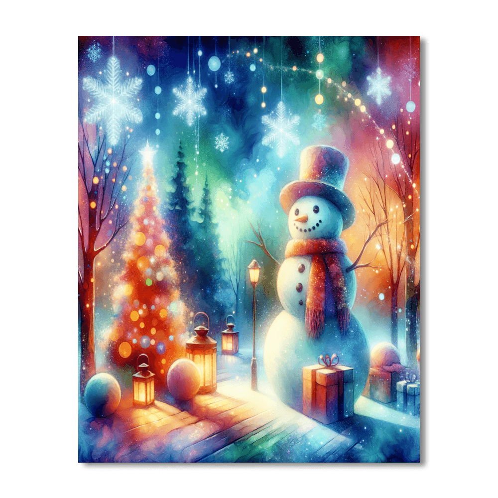 Festive Holiday Wonderland Paint By Numbers Kits