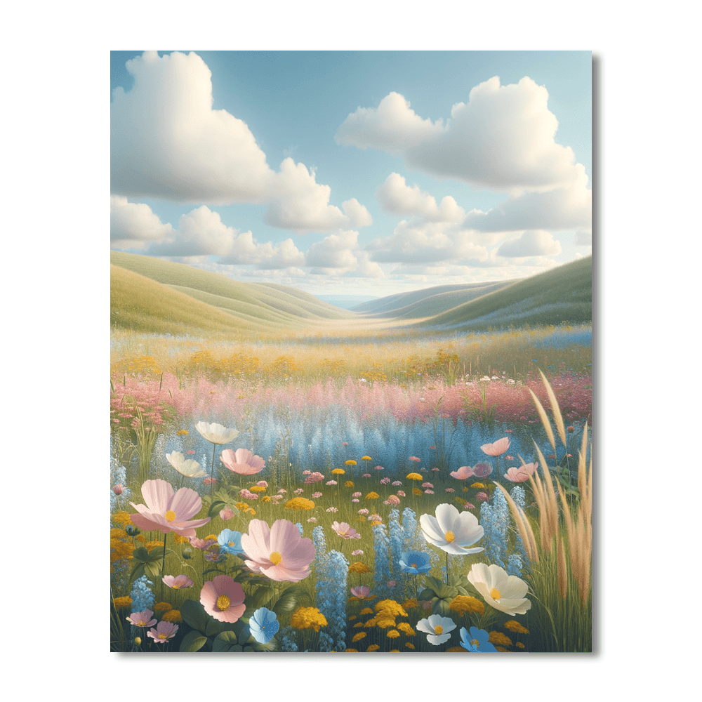 Peaceful Meadow Escape Paint By Color