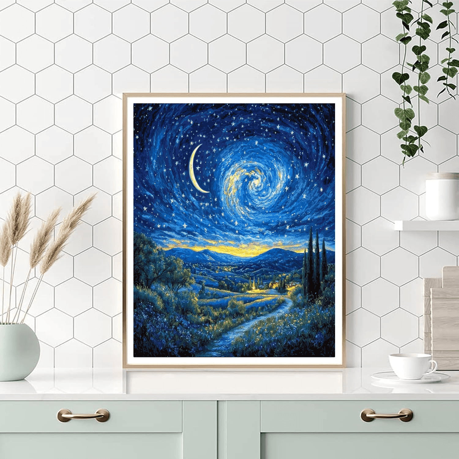 Van Gogh Inspired Wonders Of The Night Sky  Painting By Numbers Kit