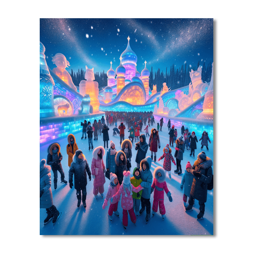 Snow And Ice Sculpture Festival Paint By Numbers Kits