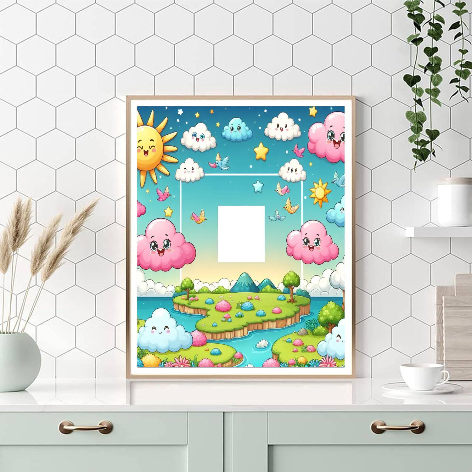 Cheerful Cloud Explorers Paint By Numbers Art