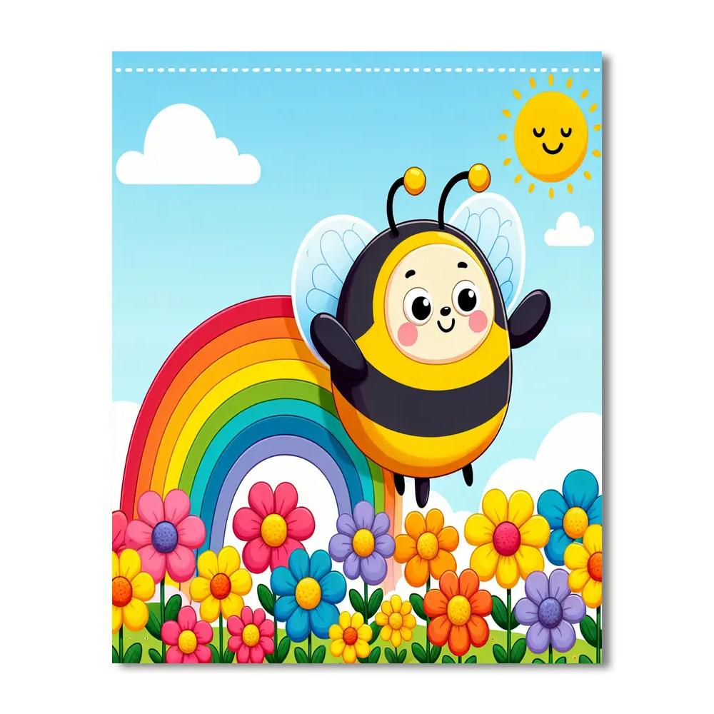 Bold Bumblebee Painting Number Kit