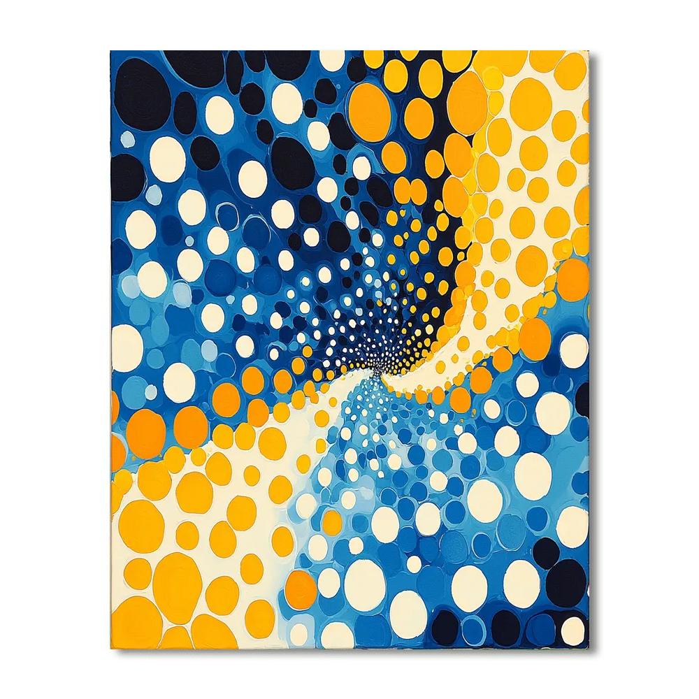 Yayoi Kusama Inspired Cosmic Reverberations  Paint By Numbers